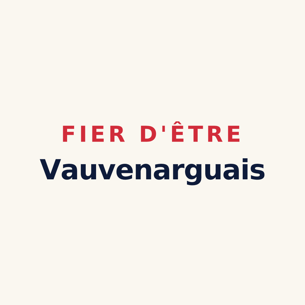 Tasse « Fier d'être Vauvenarguais » — design pour Vauvenargues