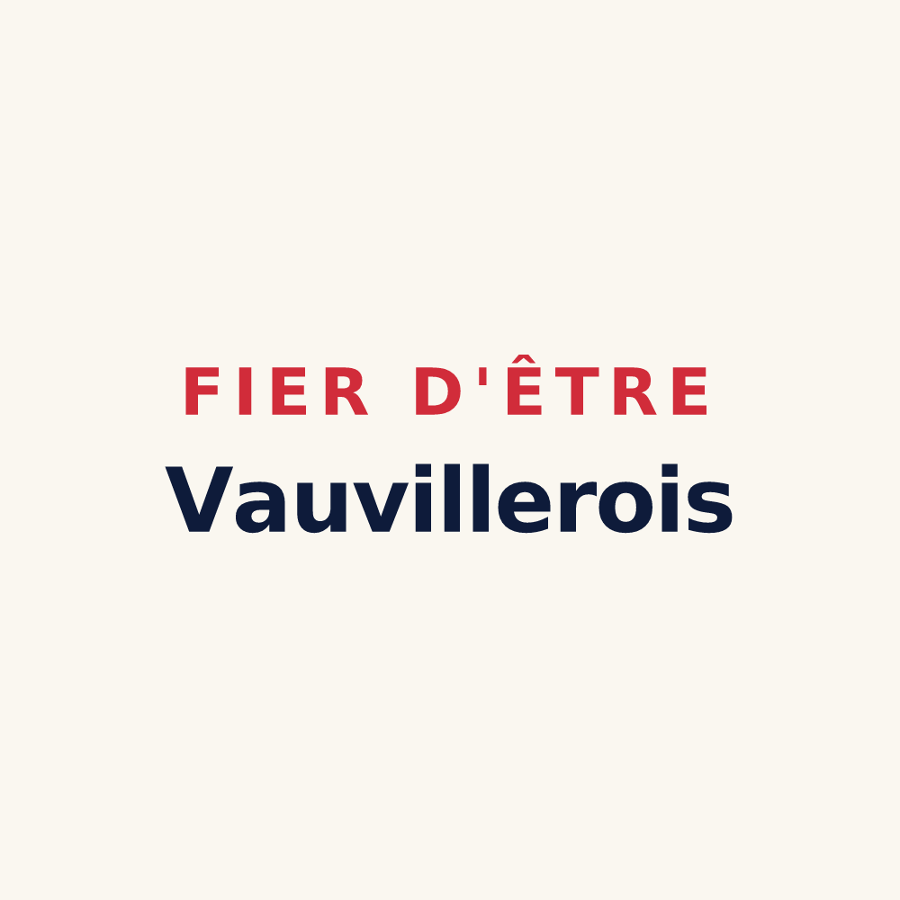 Tasse « Fier d'être Vauvillerois » — design pour Vauvillers