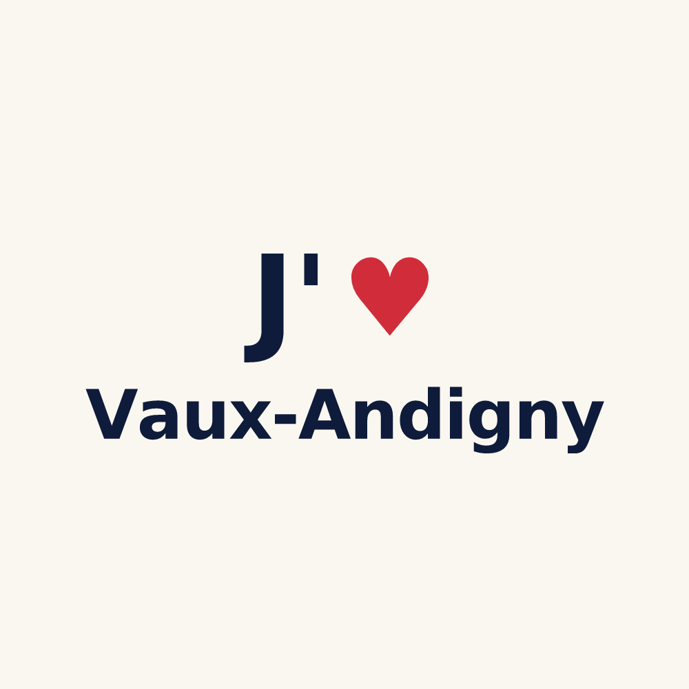 Tasse personnalisée Vaux-Andigny — design J'aime Vaux-Andigny