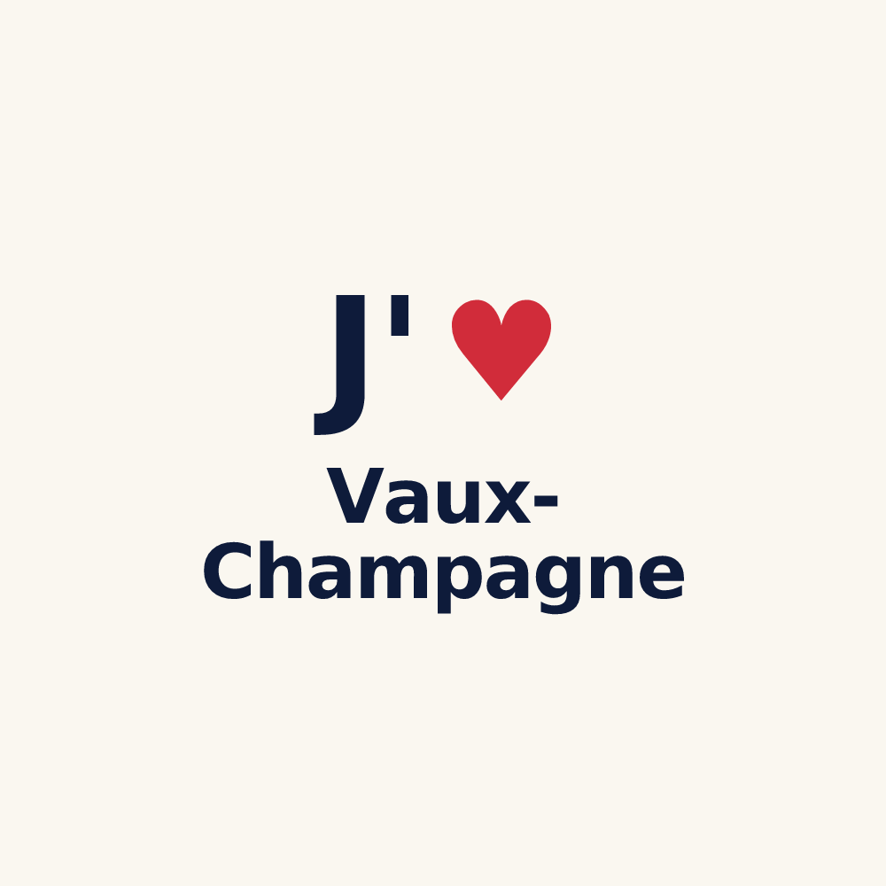 Tasse personnalisée Vaux-Champagne — design J'aime Vaux-Champagne