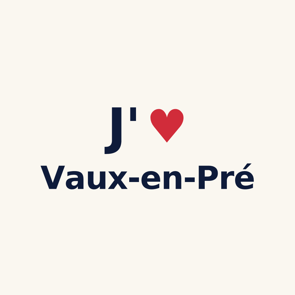 Tasse personnalisée Vaux-en-Pré — design J'aime Vaux-en-Pré