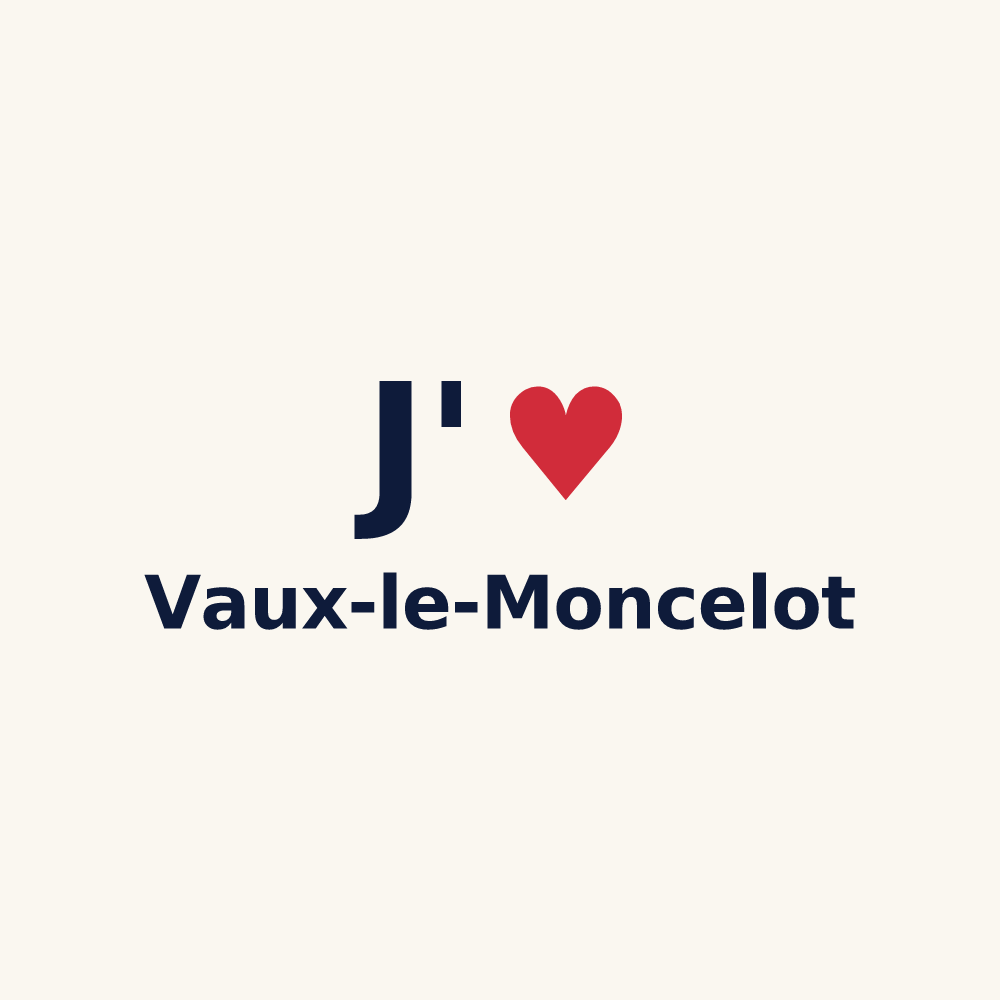 Tasse personnalisée Vaux-le-Moncelot — design J'aime Vaux-le-Moncelot