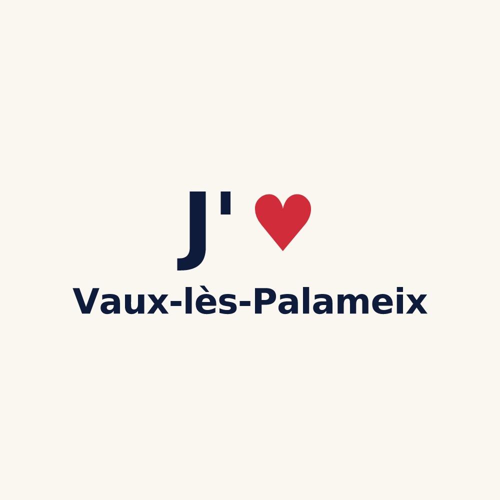 Tasse personnalisée Vaux-lès-Palameix — design J'aime Vaux-lès-Palameix