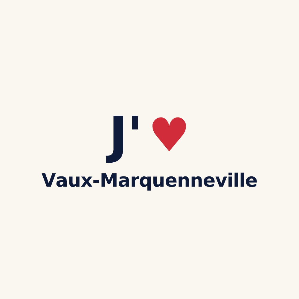 Tasse personnalisée Vaux-Marquenneville — design J'aime Vaux-Marquenneville