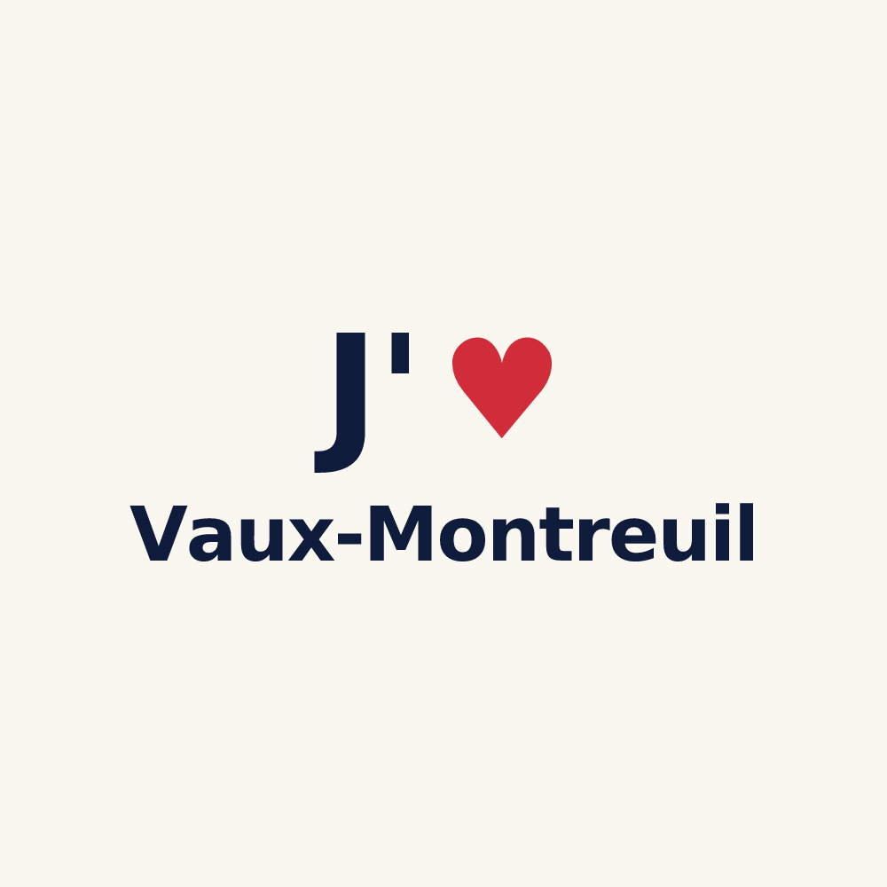Tasse personnalisée Vaux-Montreuil — design J'aime Vaux-Montreuil