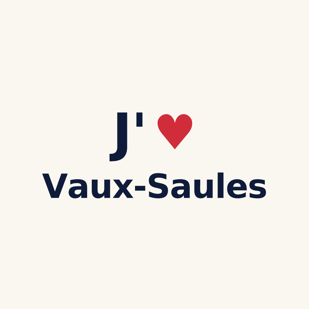 Tasse personnalisée Vaux-Saules — design J'aime Vaux-Saules