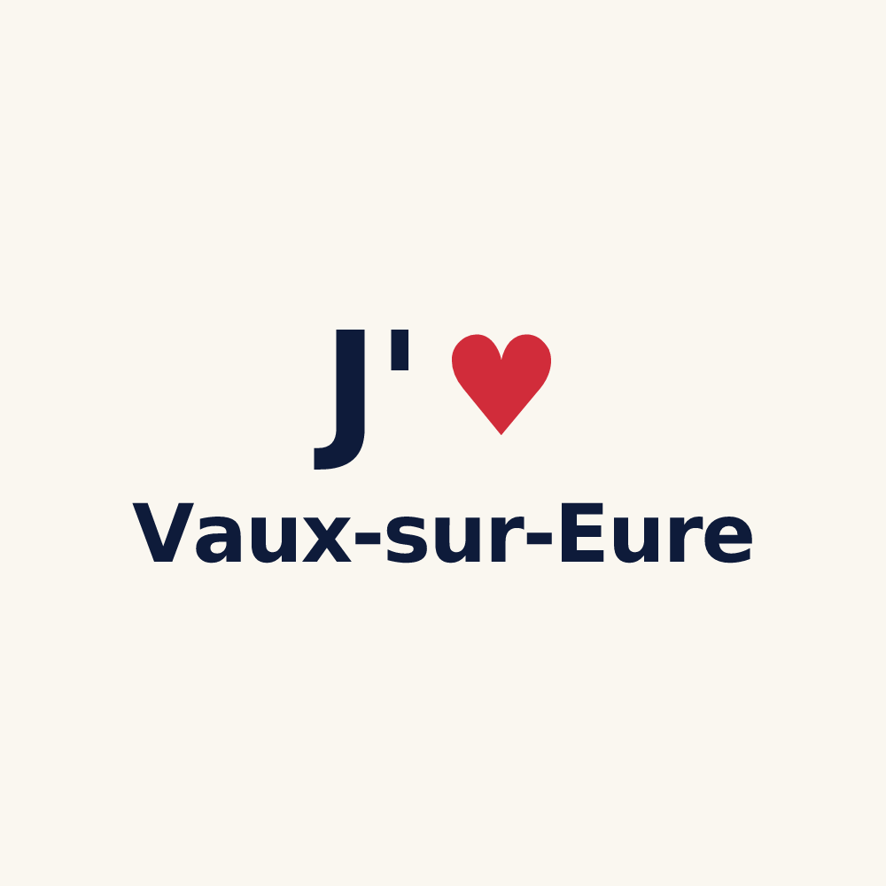Tasse personnalisée Vaux-sur-Eure — design J'aime Vaux-sur-Eure