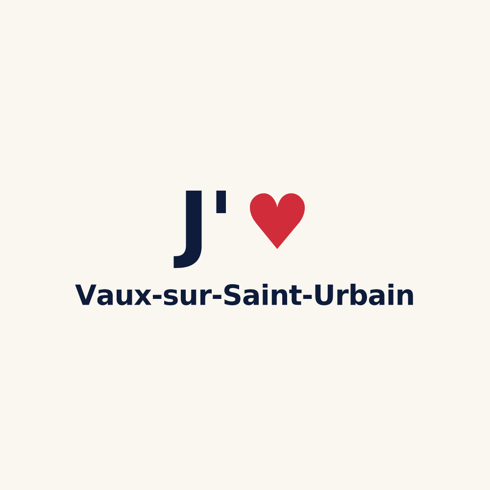 Tasse personnalisée Vaux-sur-Saint-Urbain — design J'aime Vaux-sur-Saint-Urbain