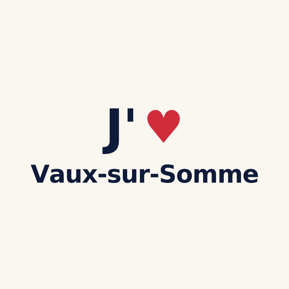 Tasse personnalisée Vaux-sur-Somme — design J'aime Vaux-sur-Somme