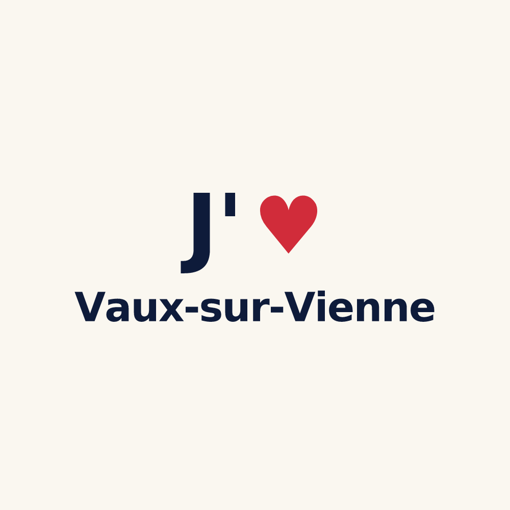Tasse personnalisée Vaux-sur-Vienne — design J'aime Vaux-sur-Vienne