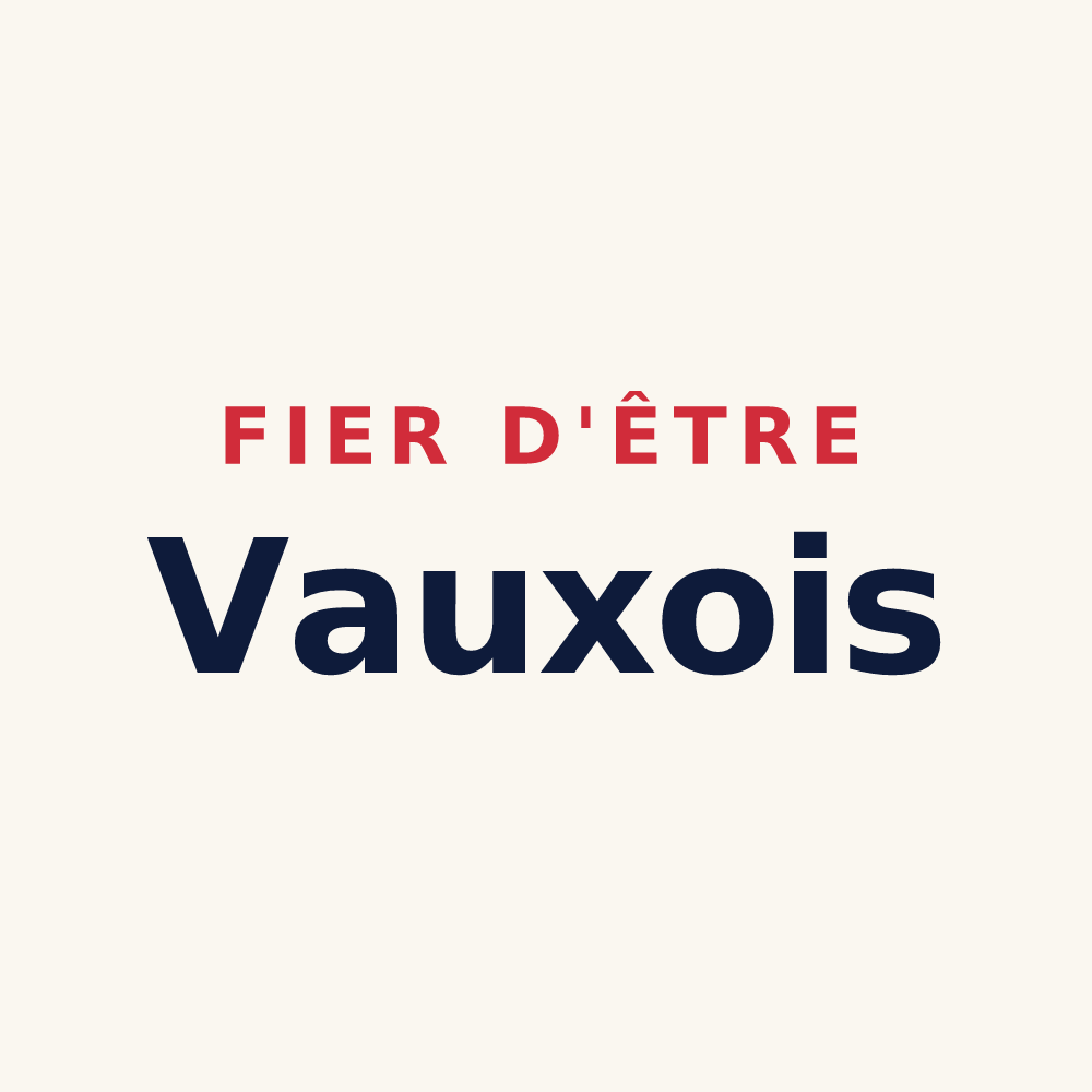 Tasse « Fier d'être Vauxois » — design pour Vaux-sur-Vienne