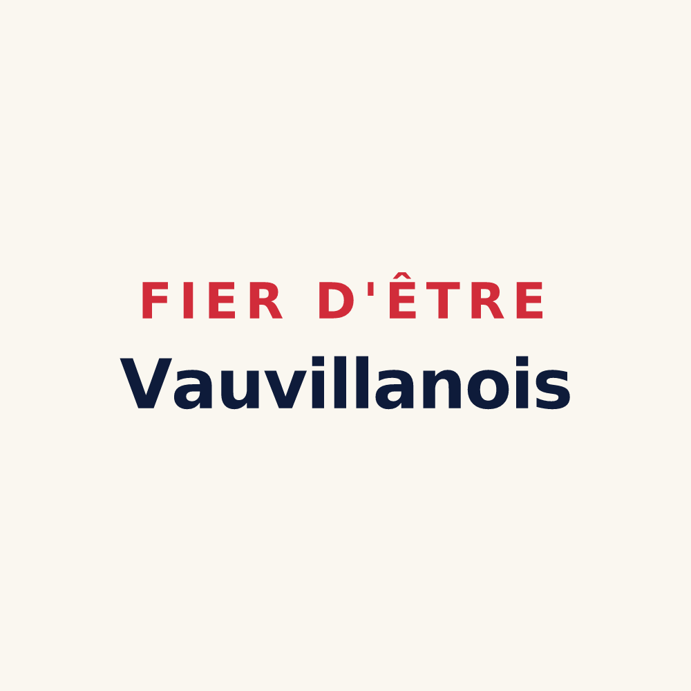 Tasse « Fier d'être Vauvillanois » — design pour Vaux-Villaine
