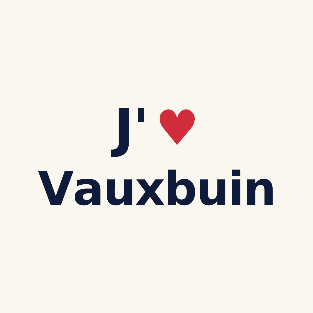 Tasse personnalisée Vauxbuin — design J'aime Vauxbuin