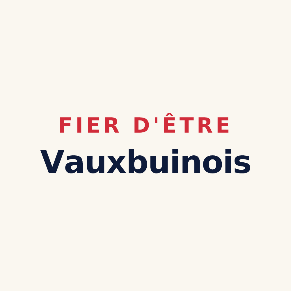 Tasse « Fier d'être Vauxbuinois » — design pour Vauxbuin