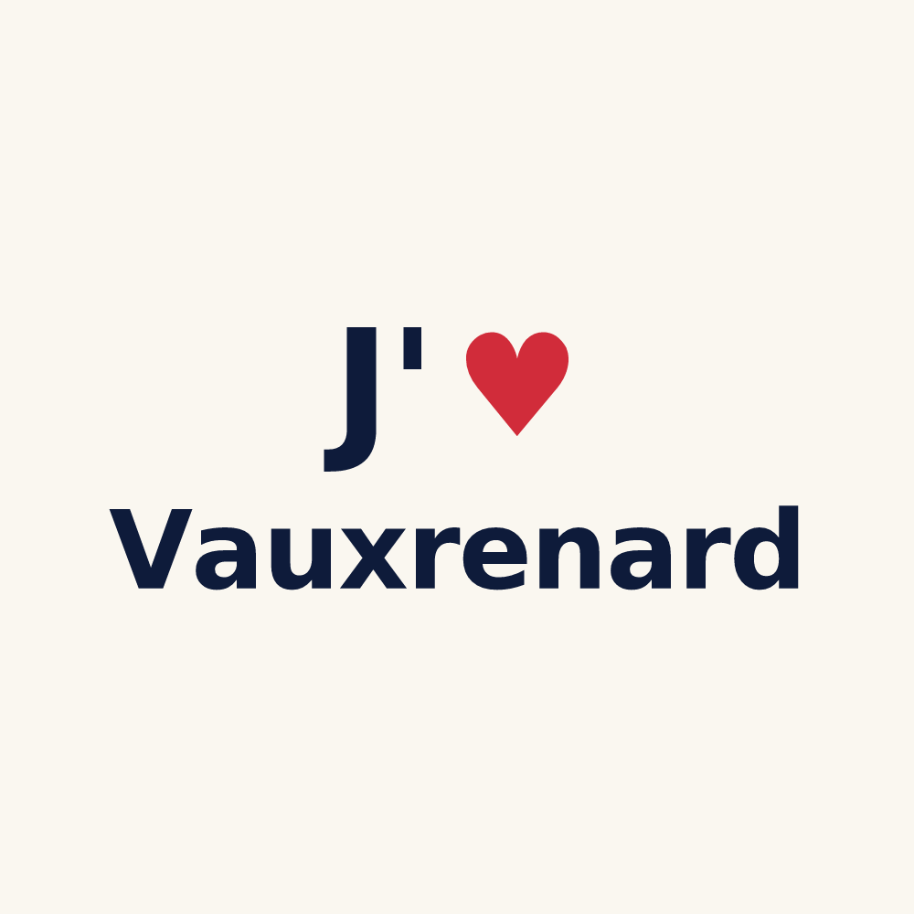 Tasse personnalisée Vauxrenard — design J'aime Vauxrenard