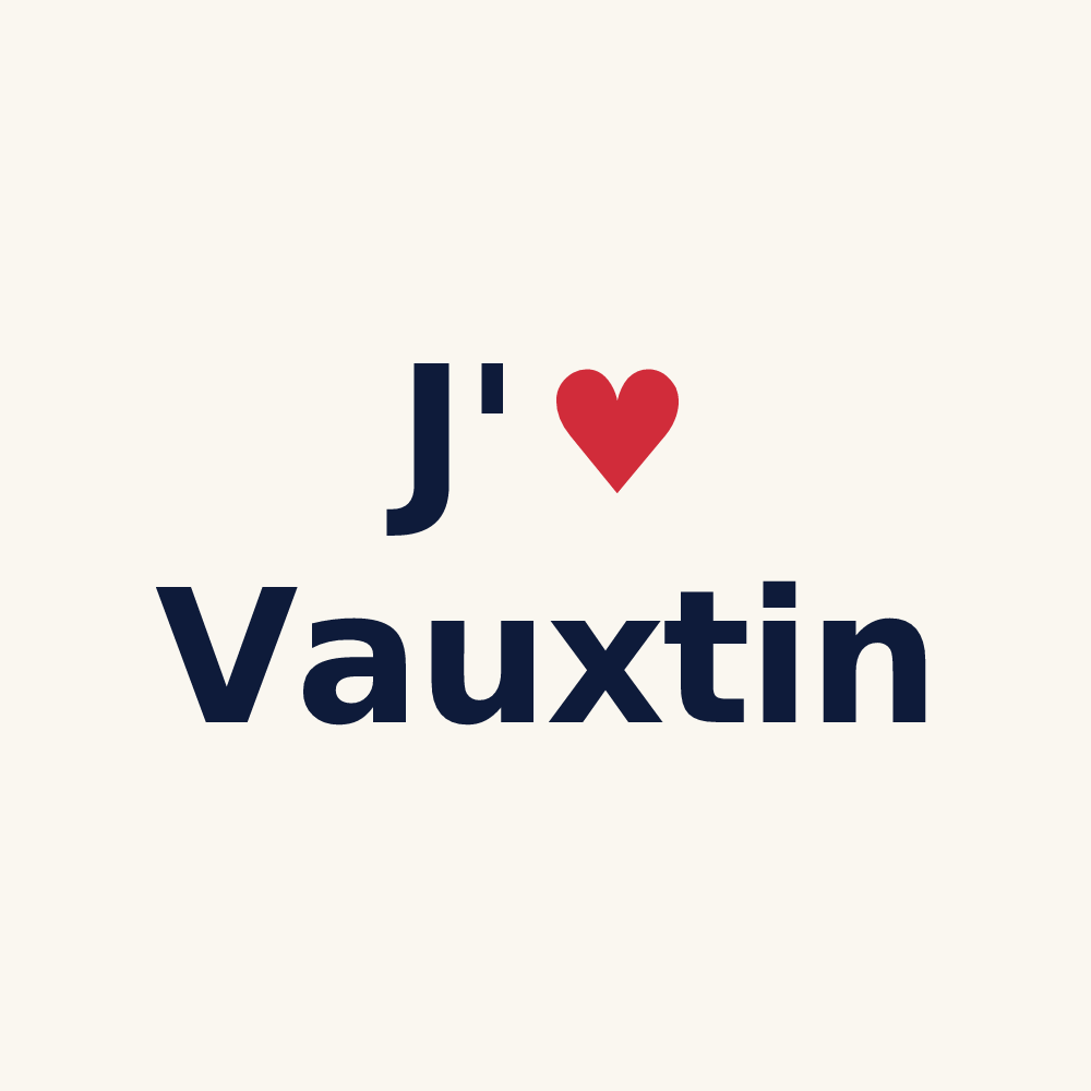 Tasse personnalisée Vauxtin — design J'aime Vauxtin