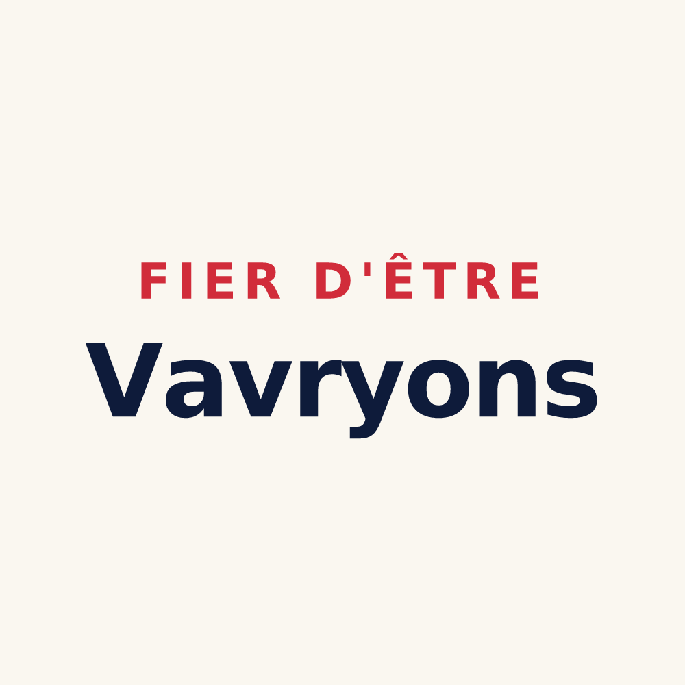 Tasse « Fier d'être Vavryons » — design pour Vavray-le-Petit