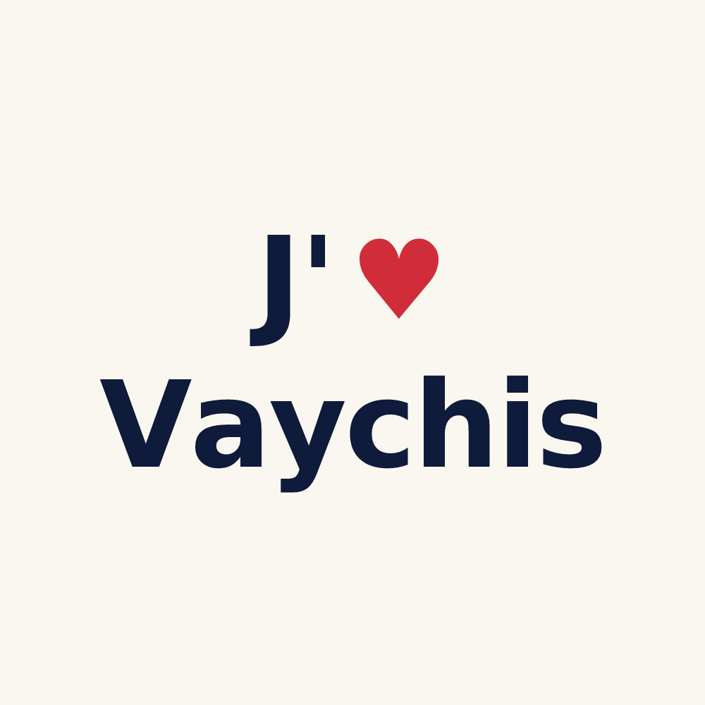 Tasse personnalisée Vaychis — design J'aime Vaychis