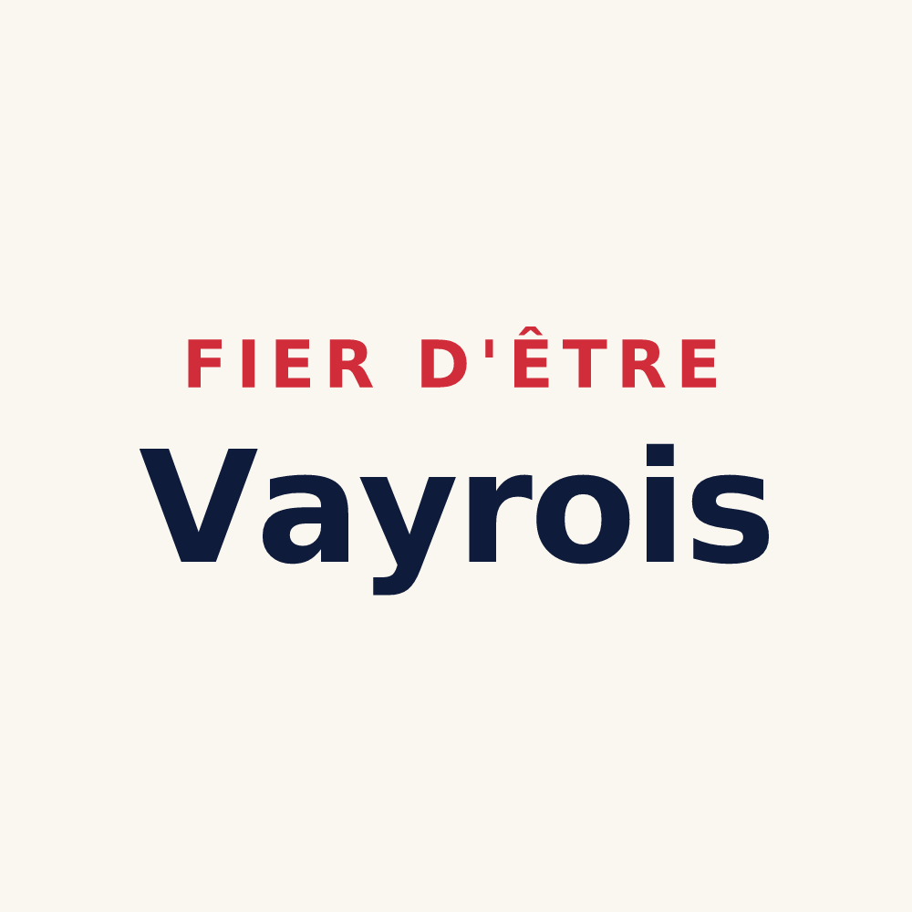 Tasse « Fier d'être Vayrois » — design pour Vayres-sur-Essonne