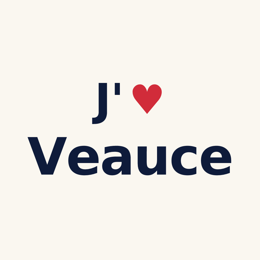 Tasse personnalisée Veauce — design J'aime Veauce