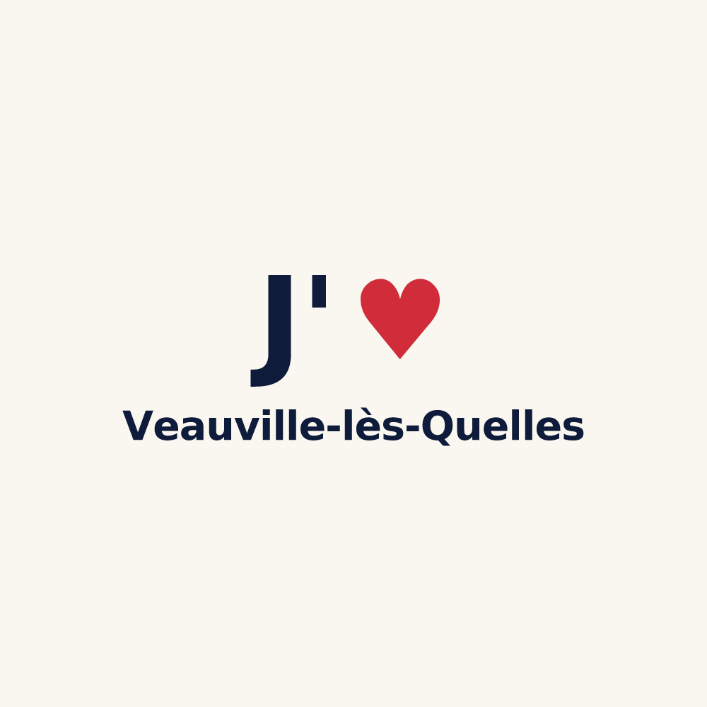 Tasse personnalisée Veauville-lès-Quelles — design J'aime Veauville-lès-Quelles
