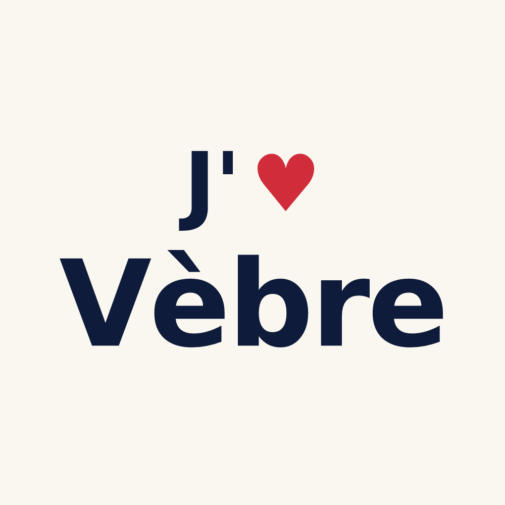 Tasse personnalisée Vèbre — design J'aime Vèbre