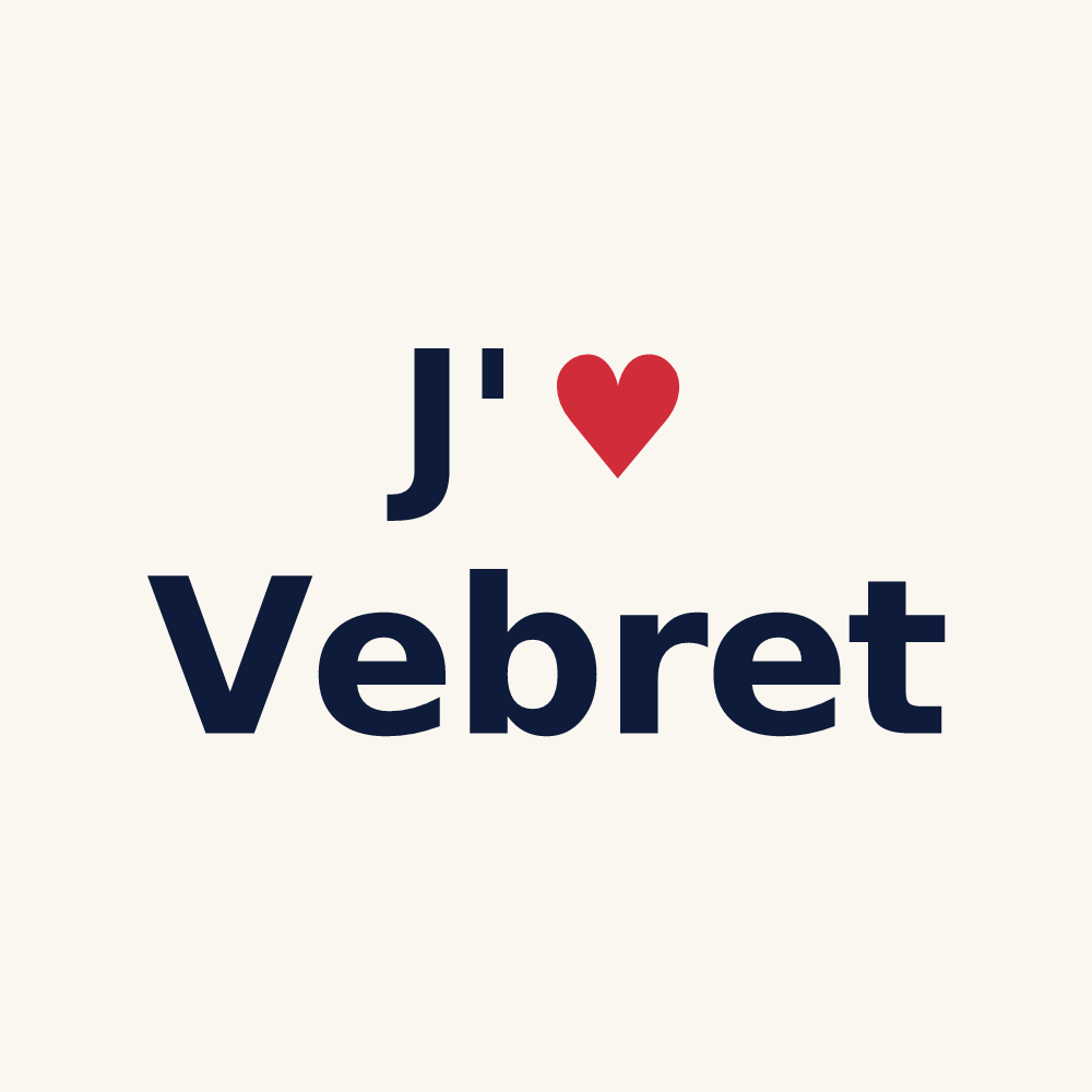 Tasse personnalisée Vebret — design J'aime Vebret