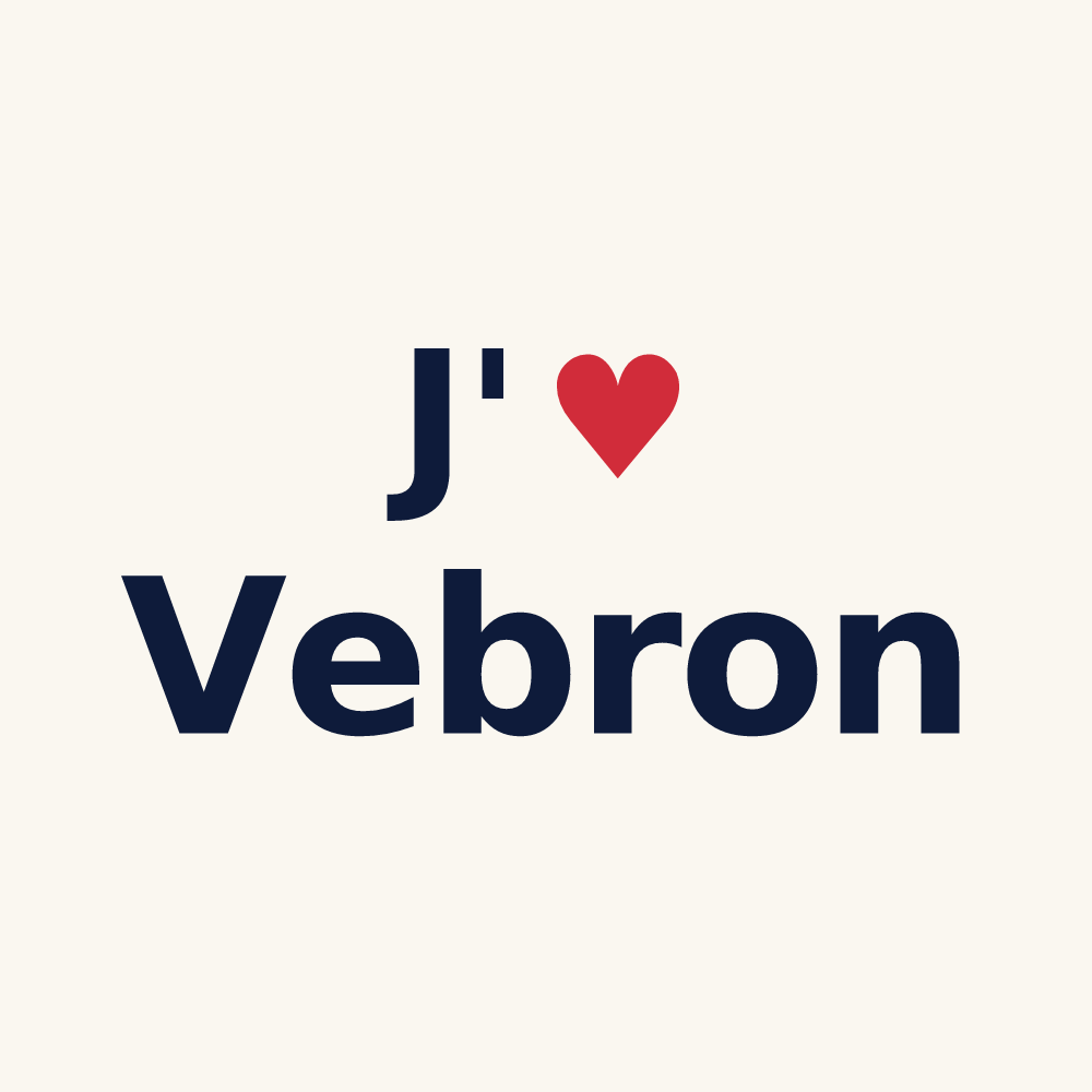 Tasse personnalisée Vebron — design J'aime Vebron