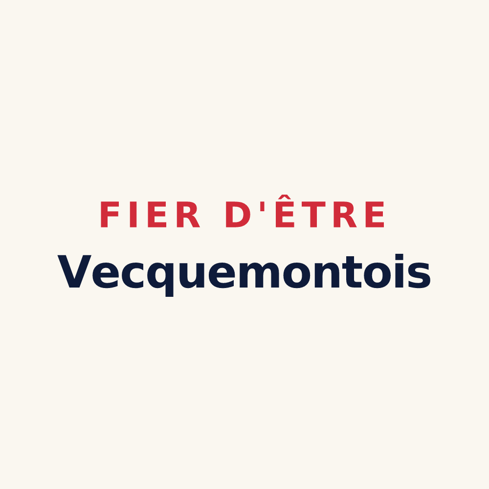 Tasse « Fier d'être Vecquemontois » — design pour Vecquemont