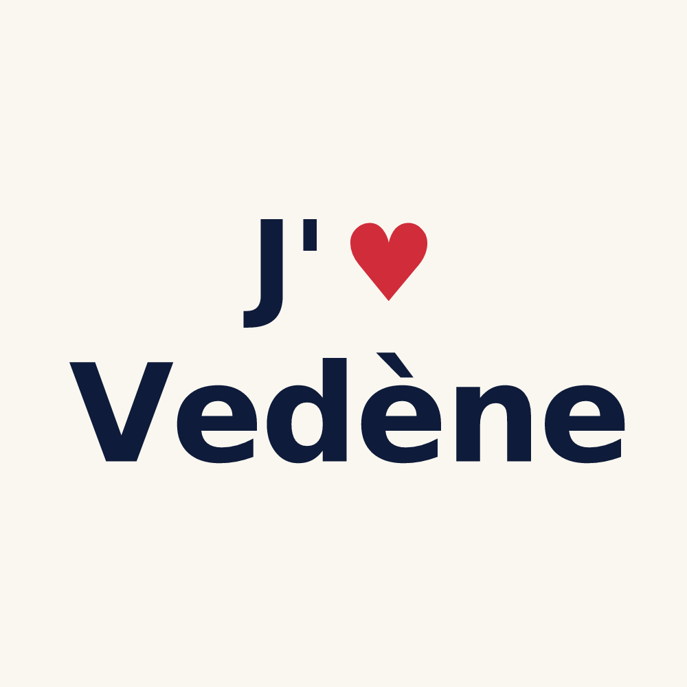 Tasse personnalisée Vedène — design J'aime Vedène
