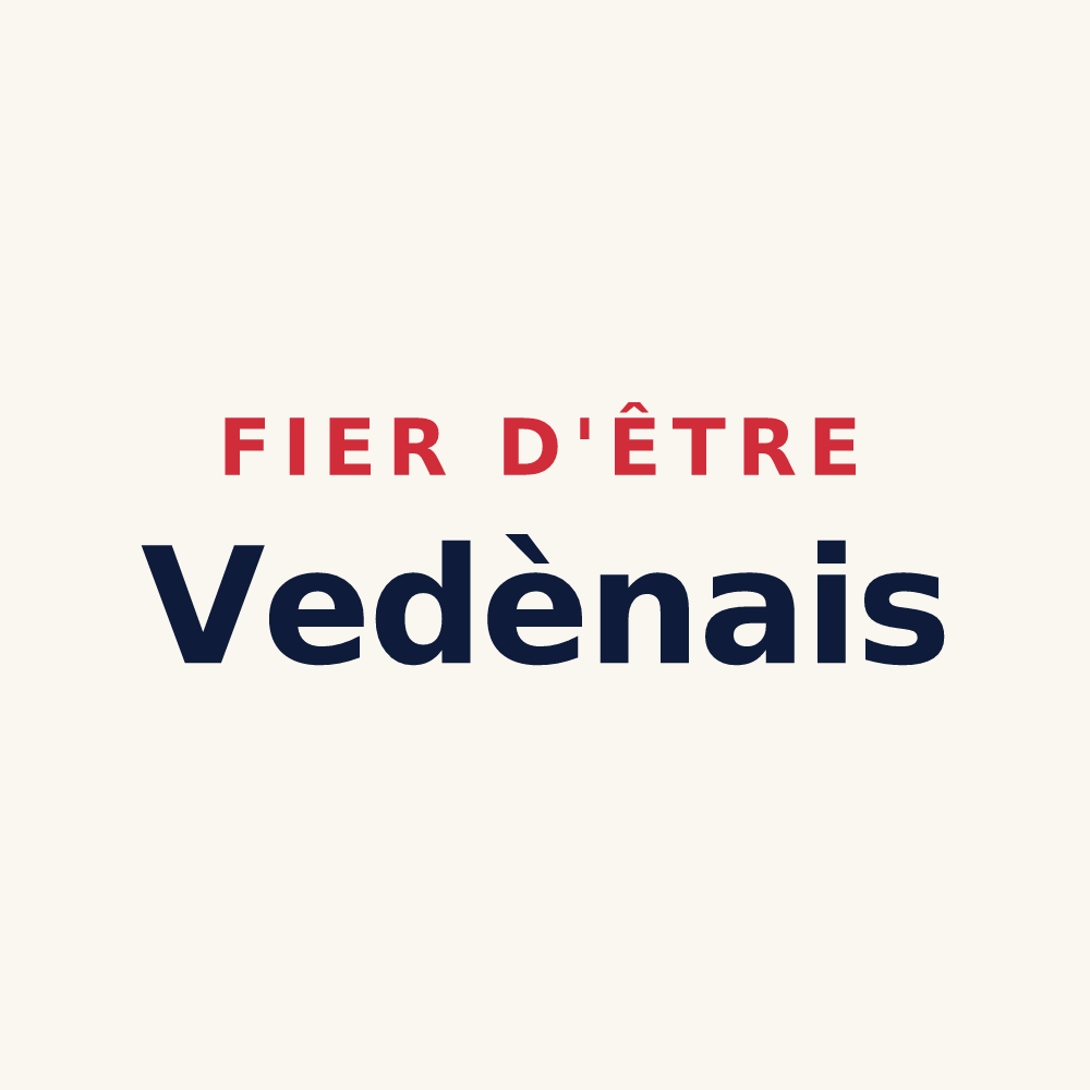 Tasse « Fier d'être Vedènais » — design pour Vedène