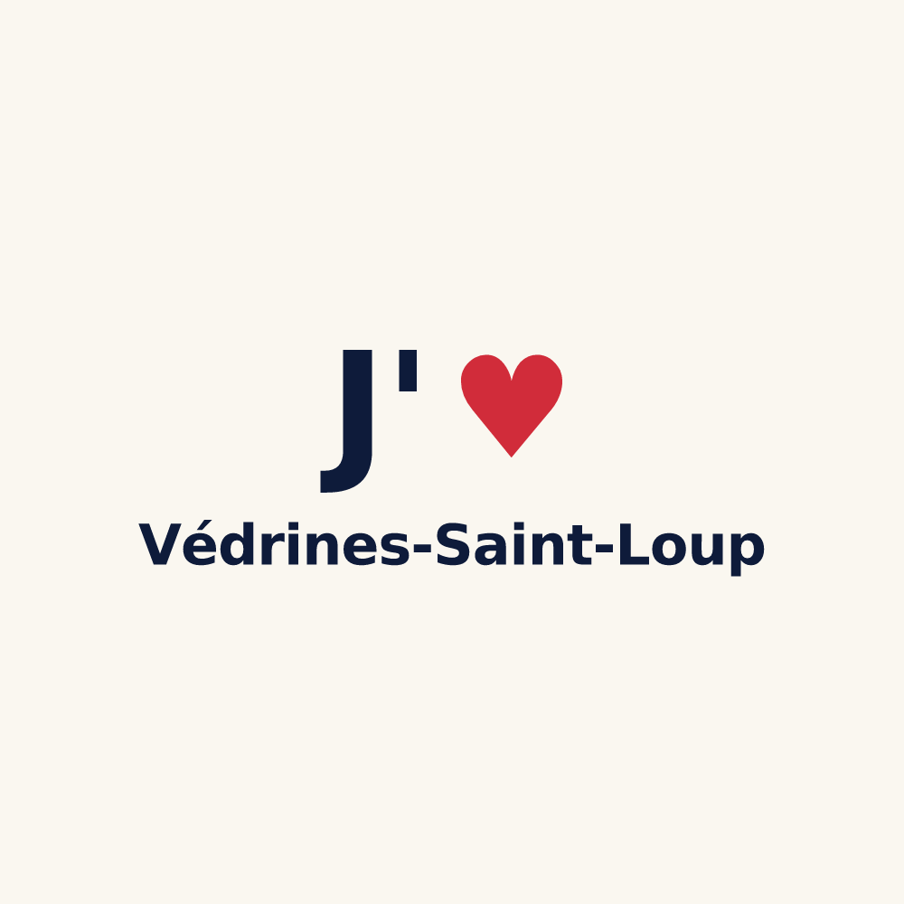 Tasse personnalisée Védrines-Saint-Loup — design J'aime Védrines-Saint-Loup