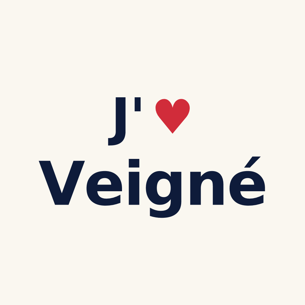 Tasse personnalisée Veigné — design J'aime Veigné