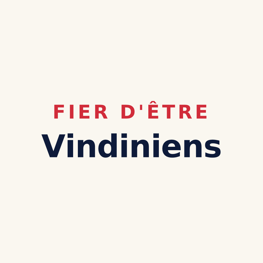 Tasse « Fier d'être Vindiniens » — design pour Veigné