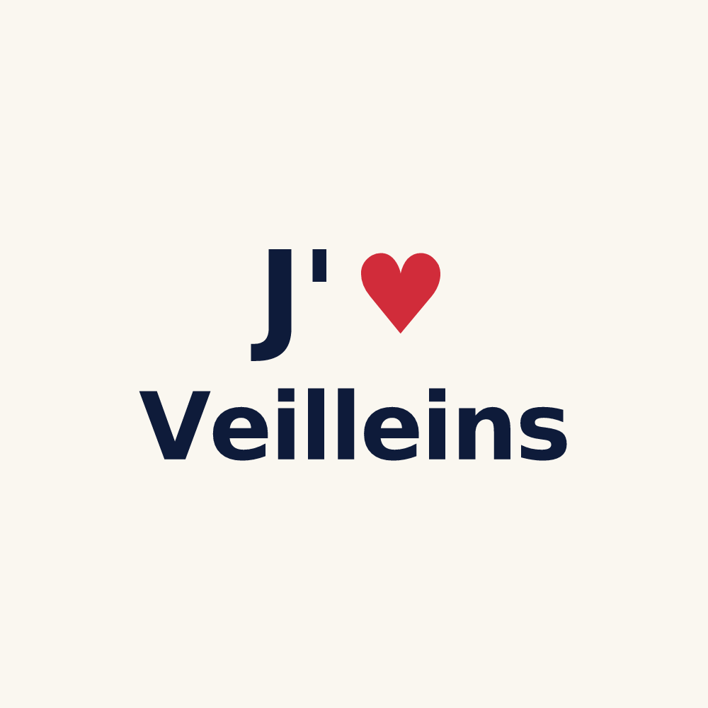 Tasse personnalisée Veilleins — design J'aime Veilleins