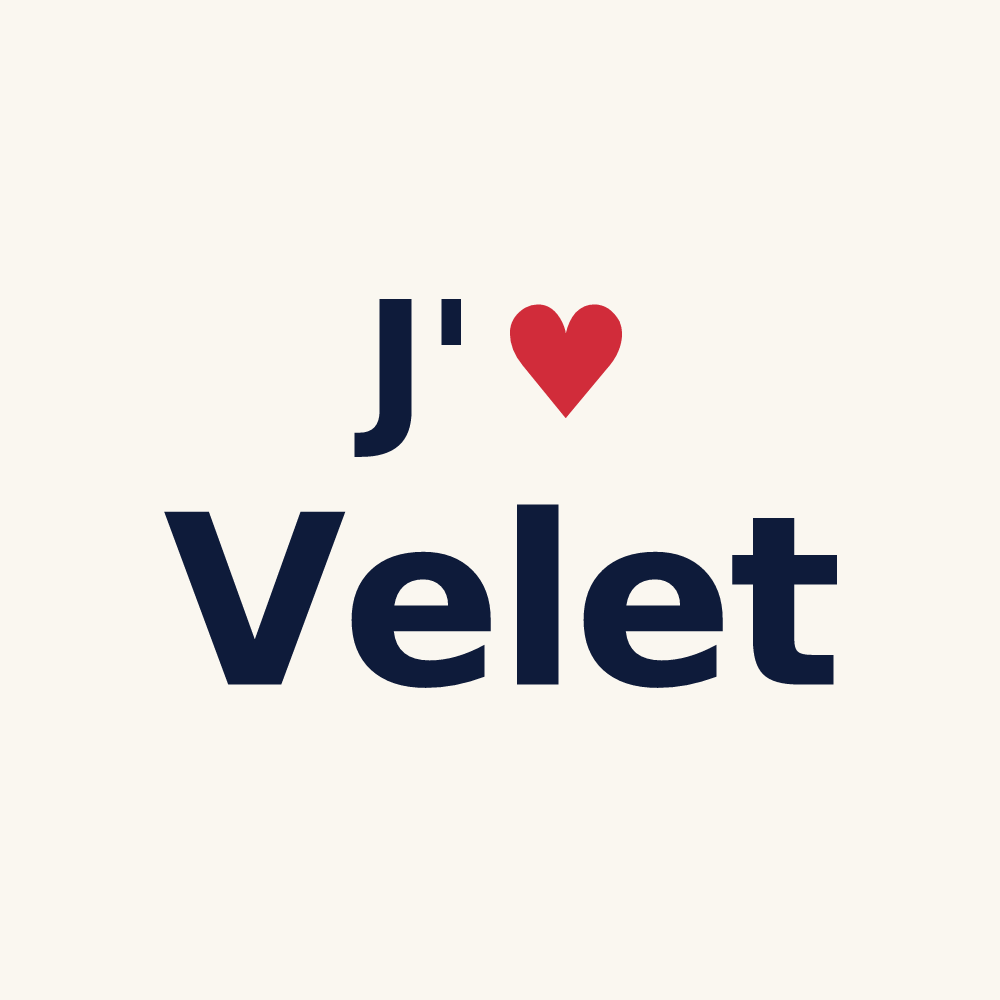 Tasse personnalisée Velet — design J'aime Velet