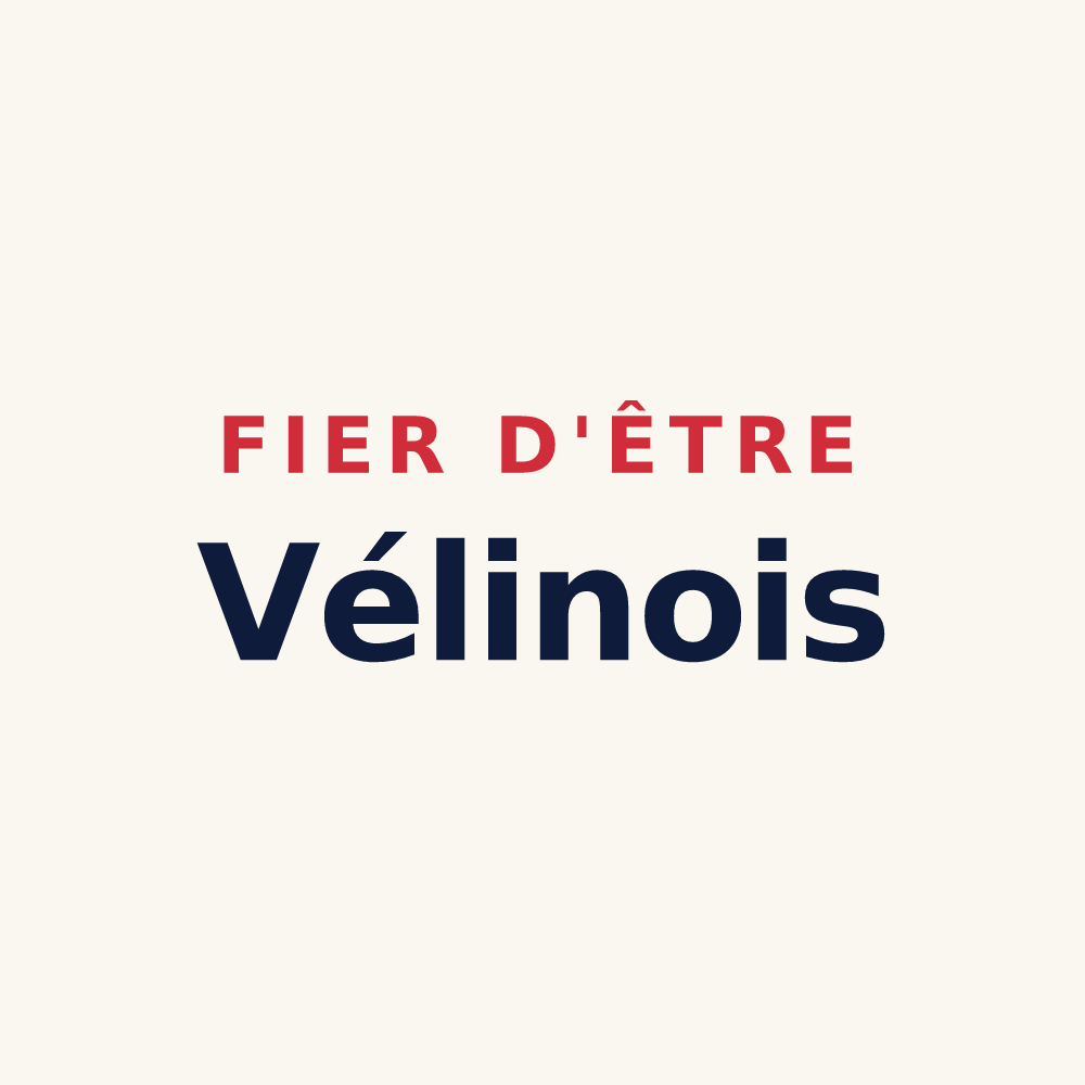 Tasse « Fier d'être Vélinois » — design pour Vélines