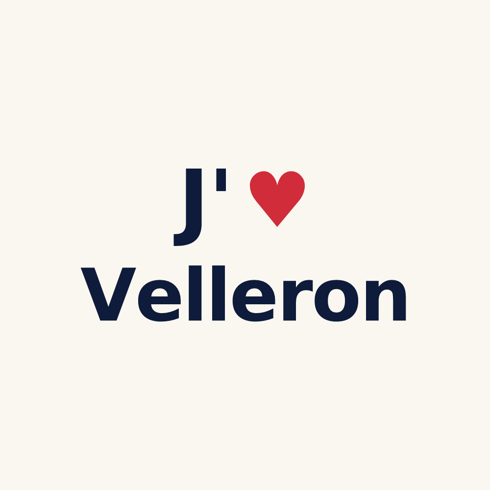 Tasse personnalisée Velleron — design J'aime Velleron