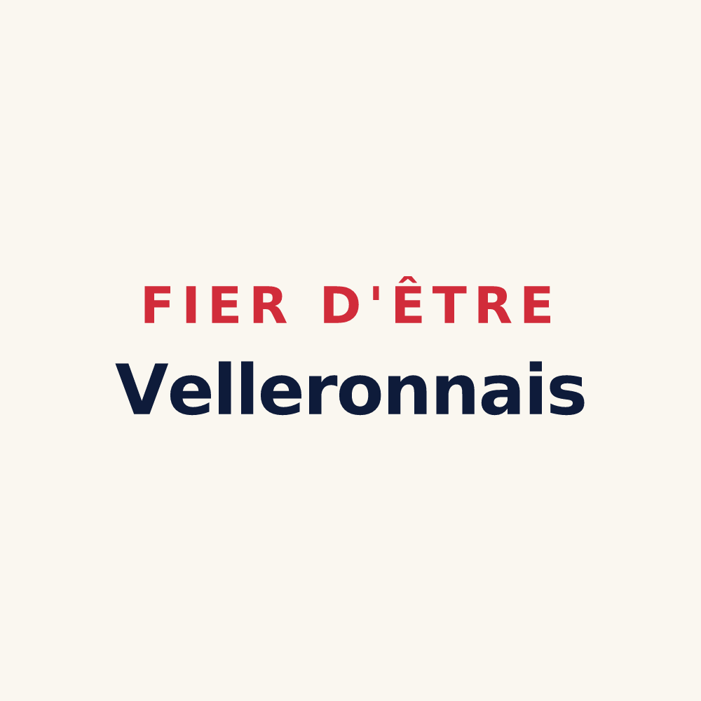 Tasse « Fier d'être Velleronnais » — design pour Velleron