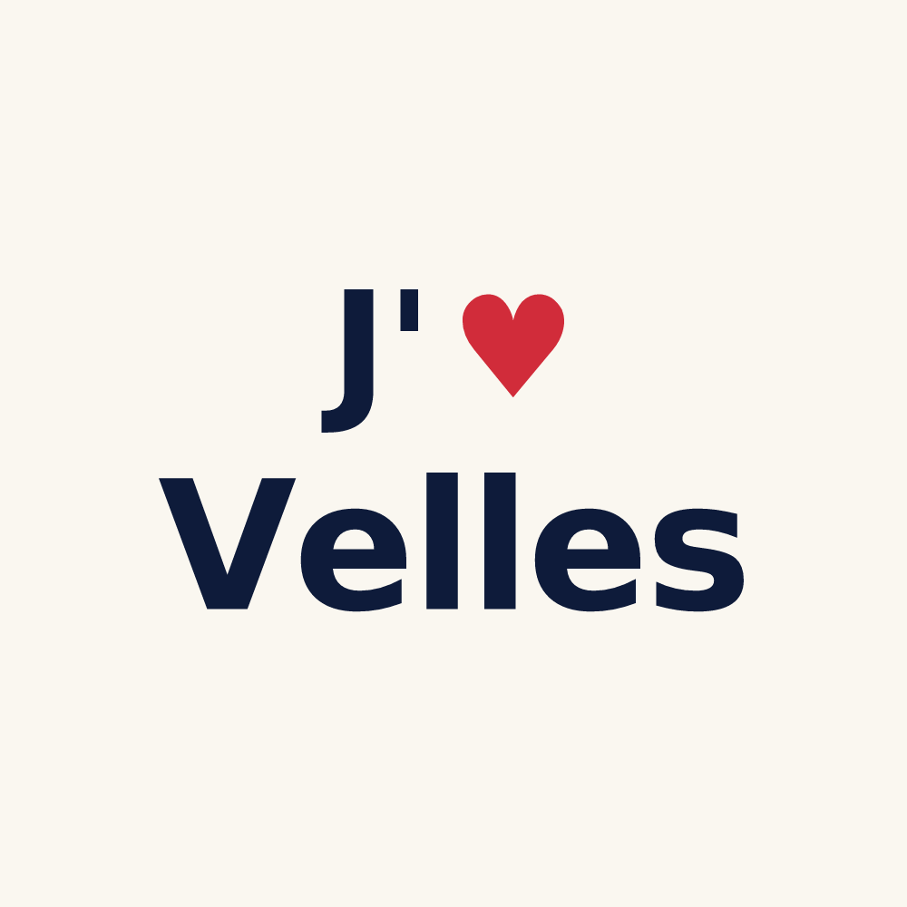 Tasse personnalisée Velles — design J'aime Velles