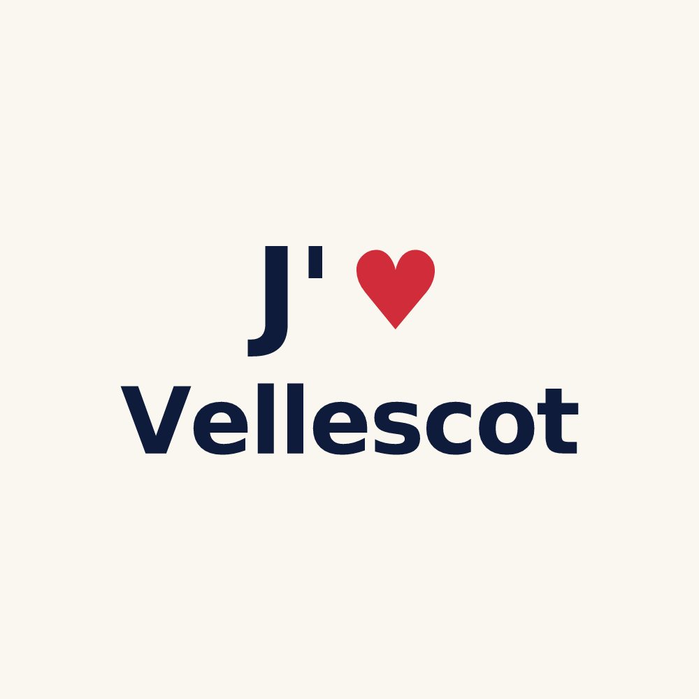 Tasse personnalisée Vellescot — design J'aime Vellescot