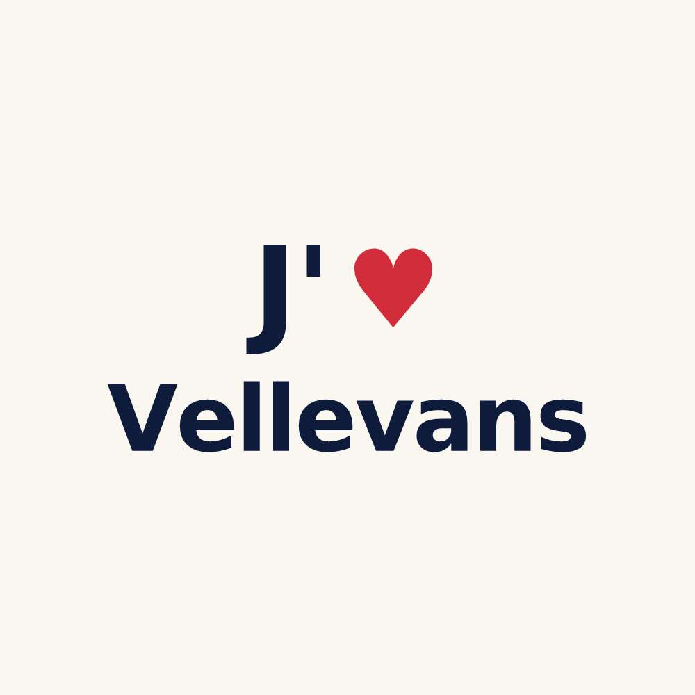 Tasse personnalisée Vellevans — design J'aime Vellevans