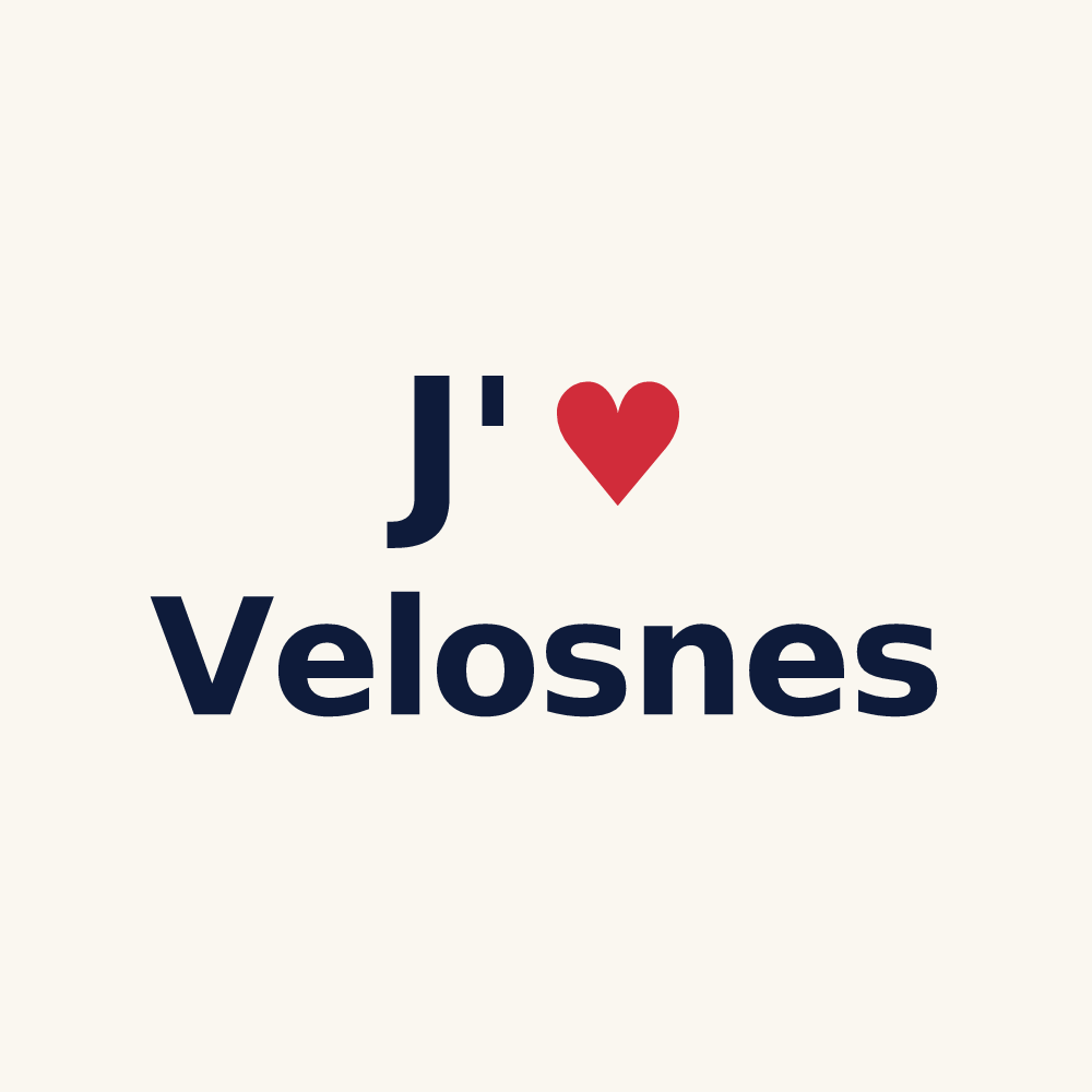 Tasse personnalisée Velosnes — design J'aime Velosnes