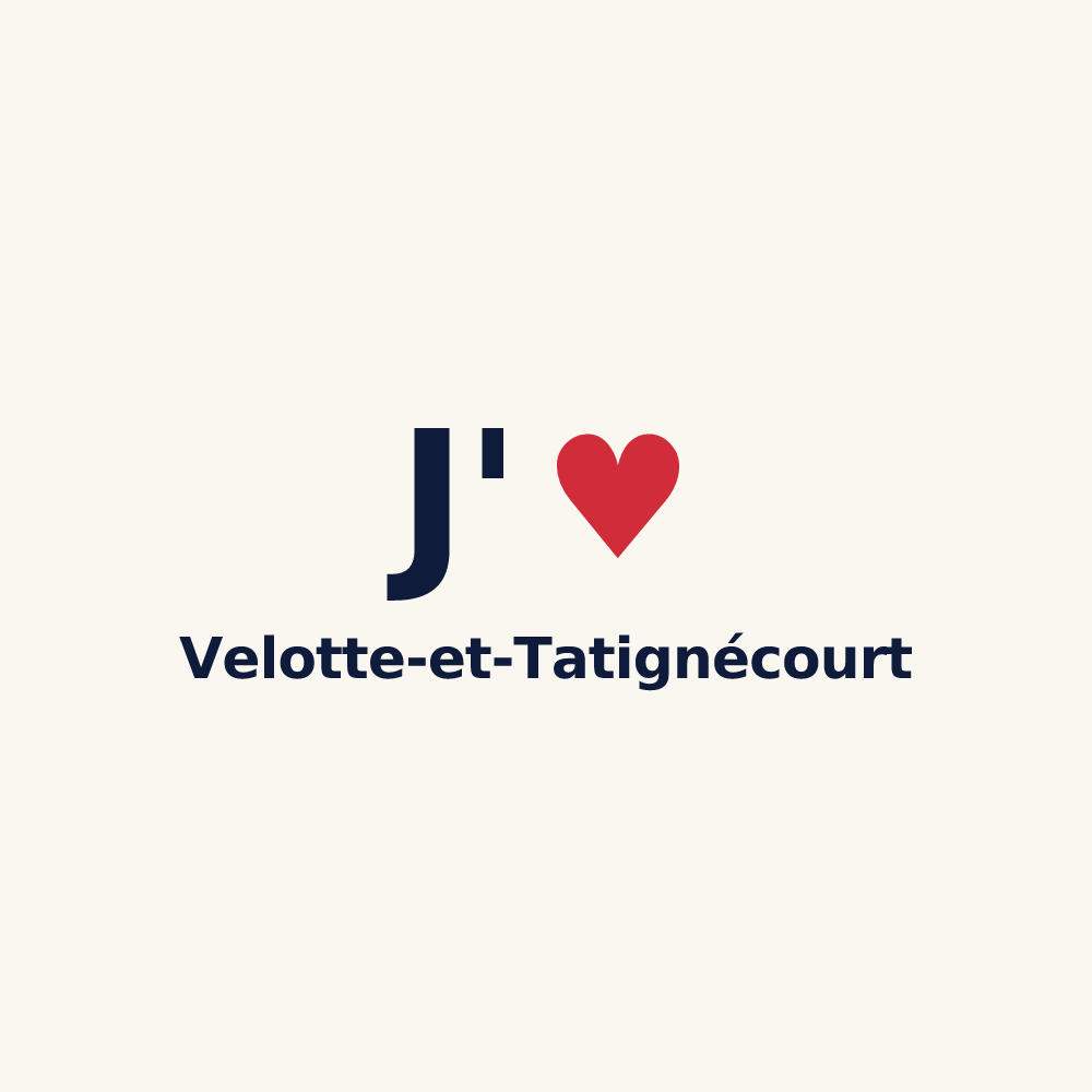 Tasse personnalisée Velotte-et-Tatignécourt — design J'aime Velotte-et-Tatignécourt