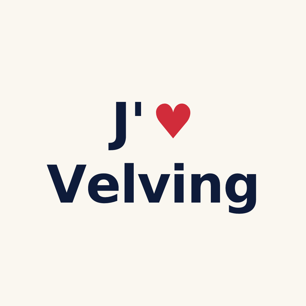 Tasse personnalisée Velving — design J'aime Velving