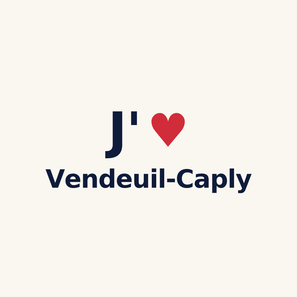 Tasse personnalisée Vendeuil-Caply — design J'aime Vendeuil-Caply