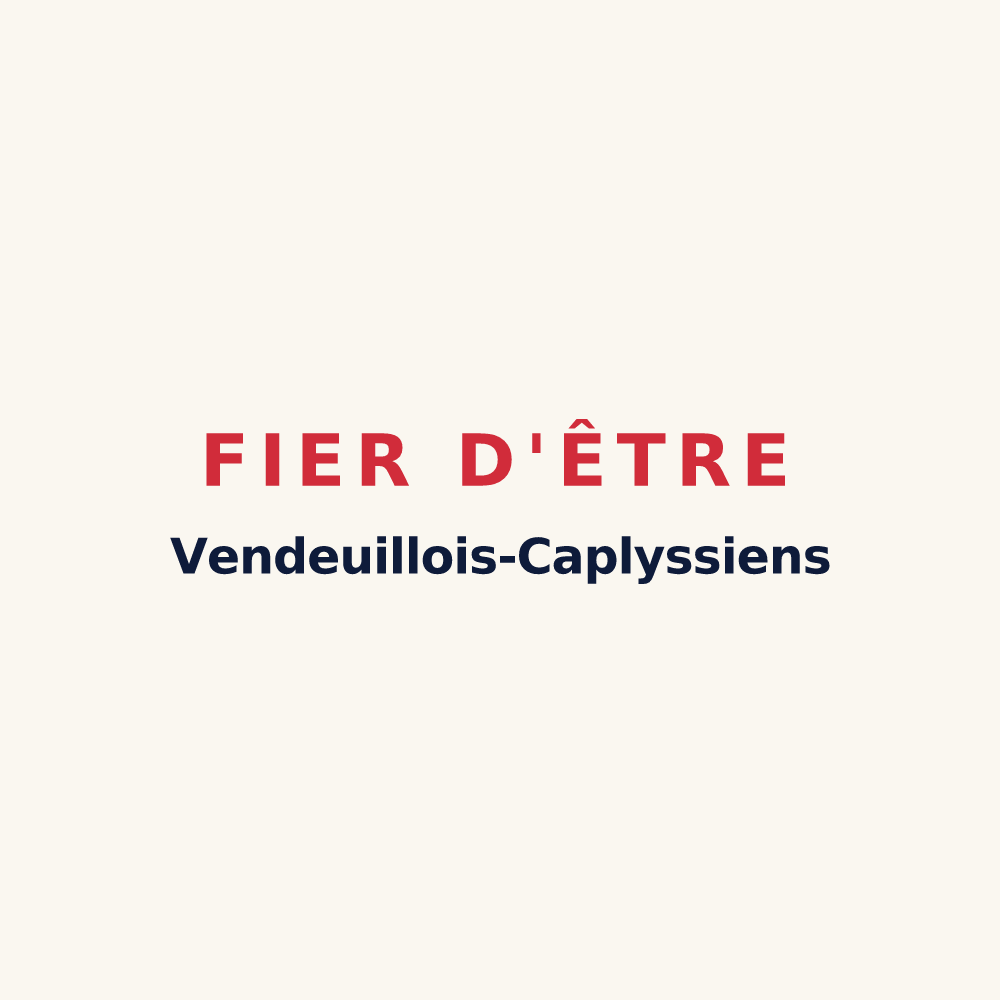 Tasse « Fier d'être Vendeuillois-Caplyssiens » — design pour Vendeuil-Caply
