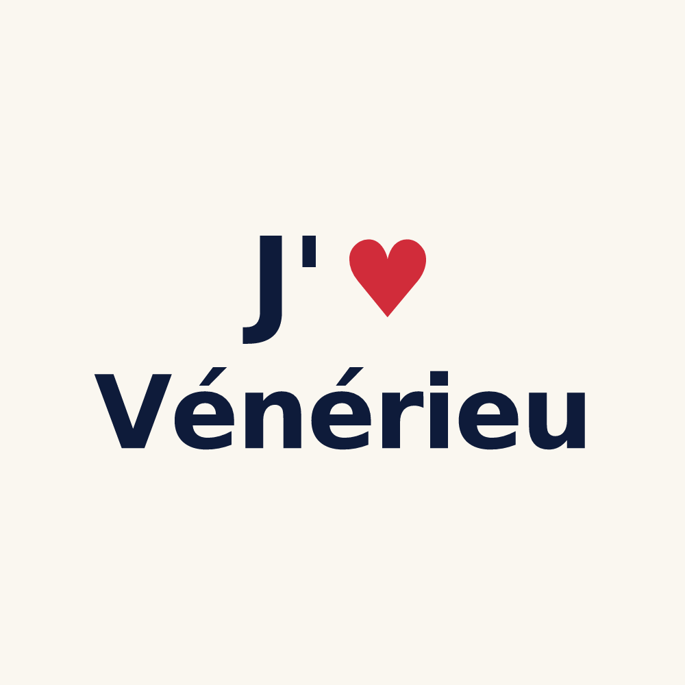 Tasse personnalisée Vénérieu — design J'aime Vénérieu