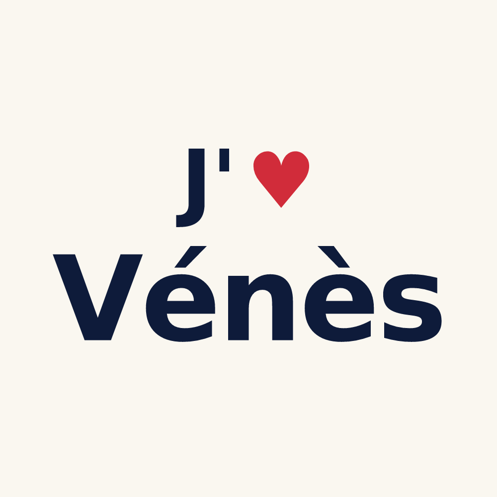 Tasse personnalisée Vénès — design J'aime Vénès
