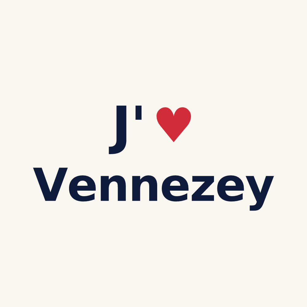 Tasse personnalisée Vennezey — design J'aime Vennezey